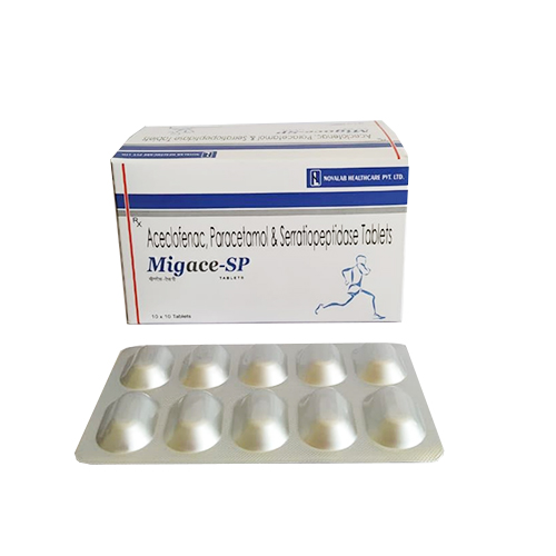 Aceclofenac, Paracetamol & Serratiopeptidase Tablets