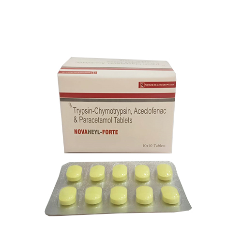 Trypsin-Chymotrypsin, Aceclofenac & Paracetamol Tablets