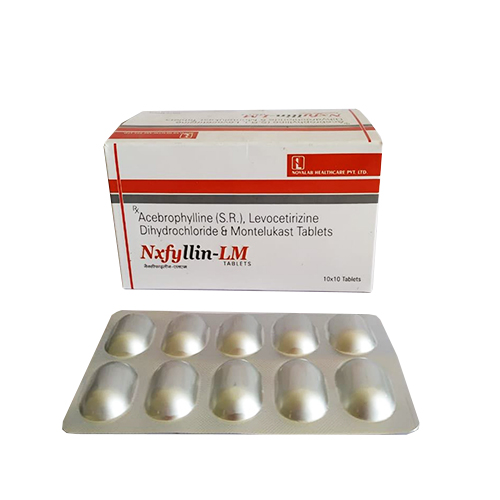 Acebrophylline (S.R.), Levocetirizine Dihydrochloride & Montelukast Tablets