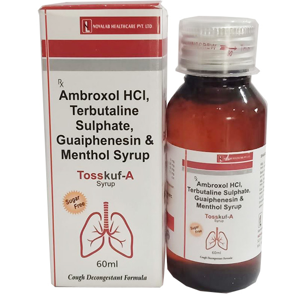 Ambroxol HCL, Terbutaline Sulphate, Guaiphenesin & Menthol Syrup