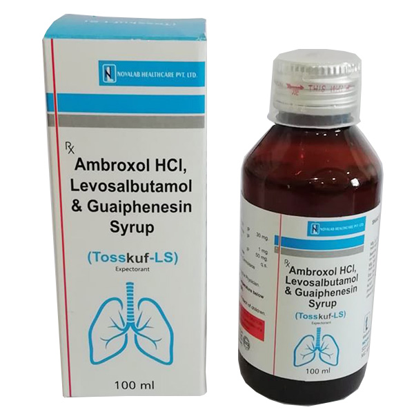 Ambroxol HCL, Levosalbutamol & Guaiphenesin Syrup